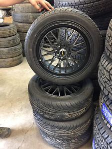 215-45r17 on 4×100 or 114.3 mm fast rims