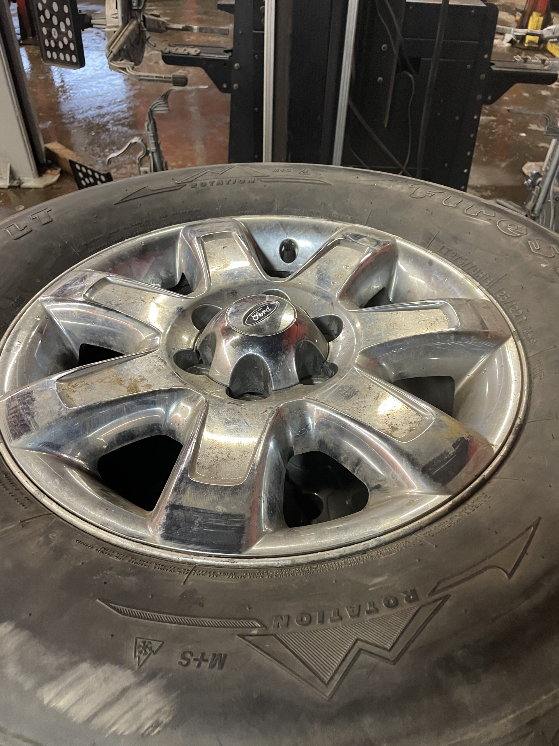 275/70r18 Firestone snow tires on ford f150 rims
