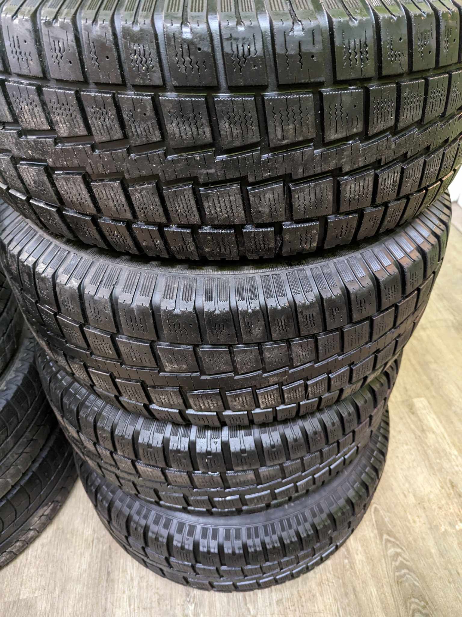 265/70R17 Cooper Snow Tires on Ford F150 Rims