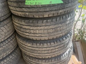 265/70R17 Firestone Snow Tires on Dodge Ram Rims